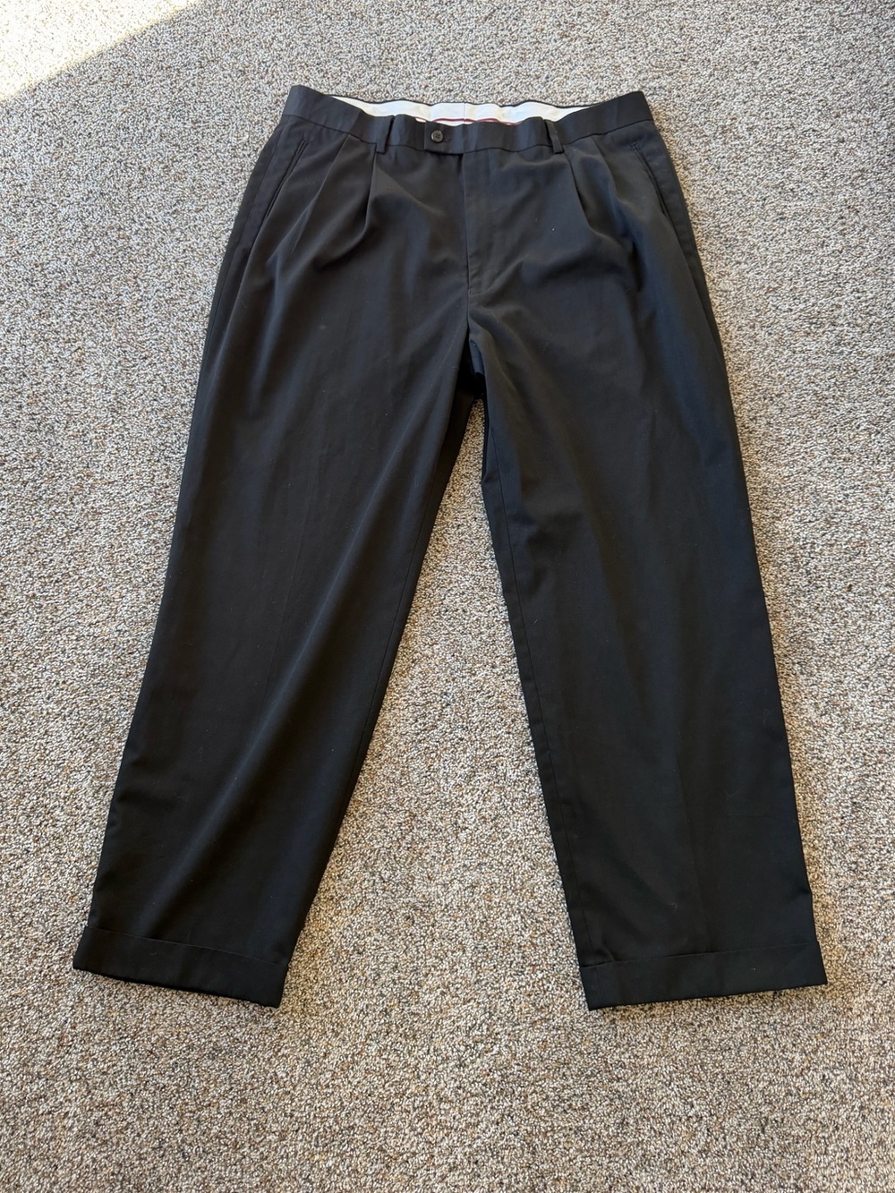 Louis Raphael Tailored Black Pleated Dress Pants 38x29